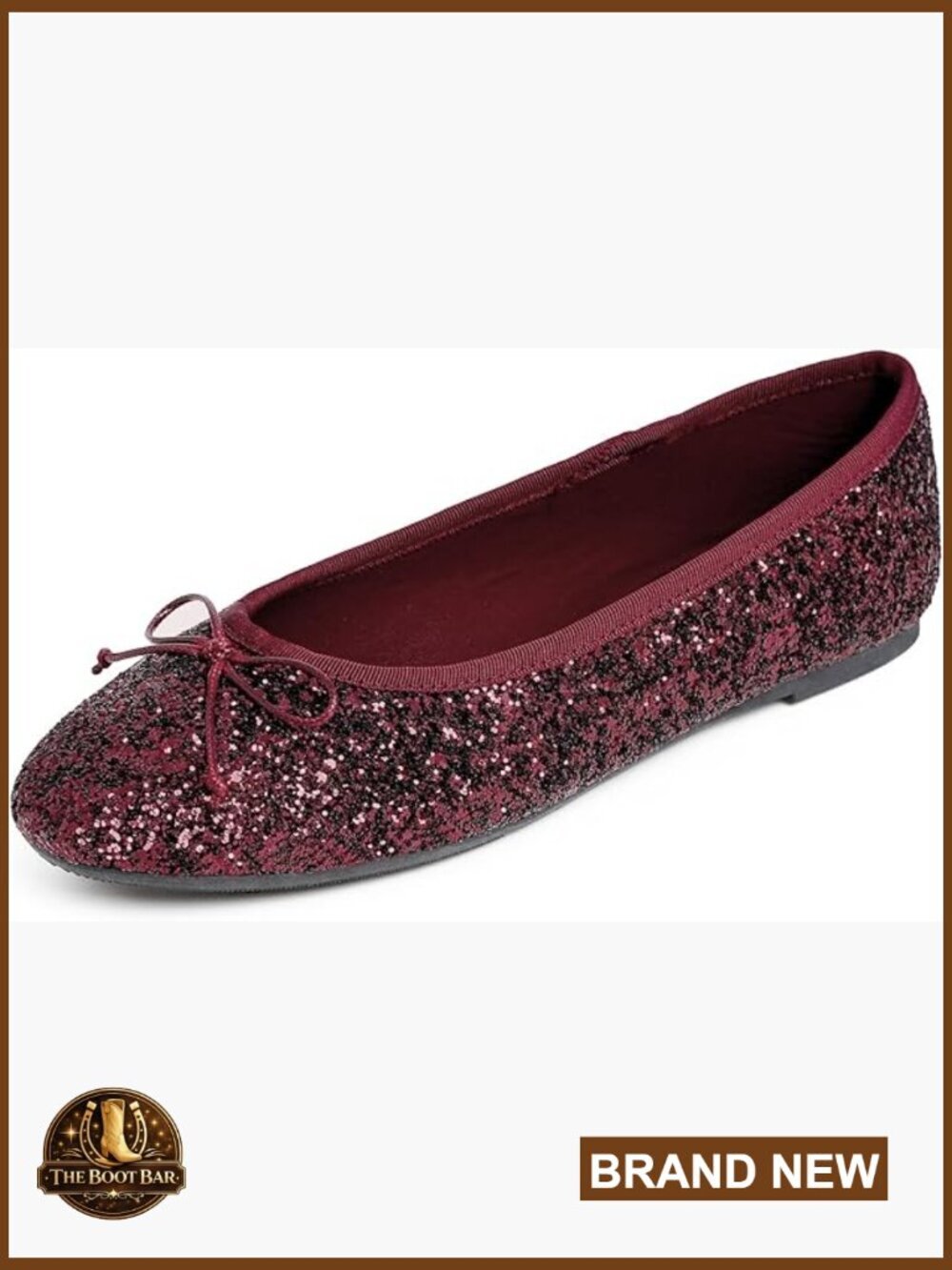 Sparkle Glitter Flats Memory Foam Cushion Comfort Party Walking Shoes